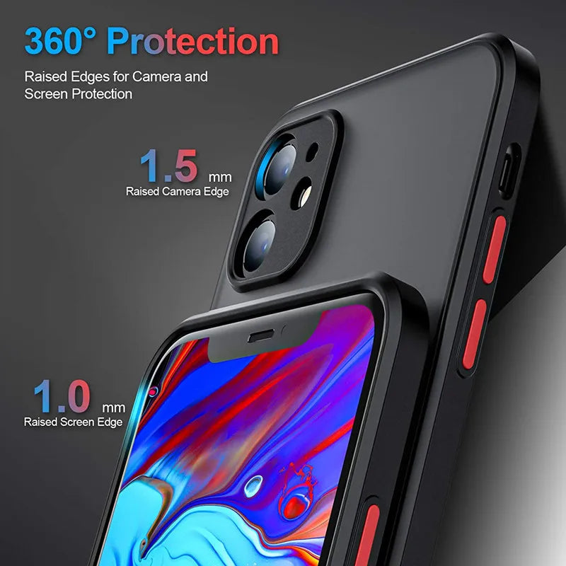 Capa protetora de silicone para iPhone 15, 11, 12, 13 Mini, 14 Pro, XR, XS Max, 7, 8 Plus SE