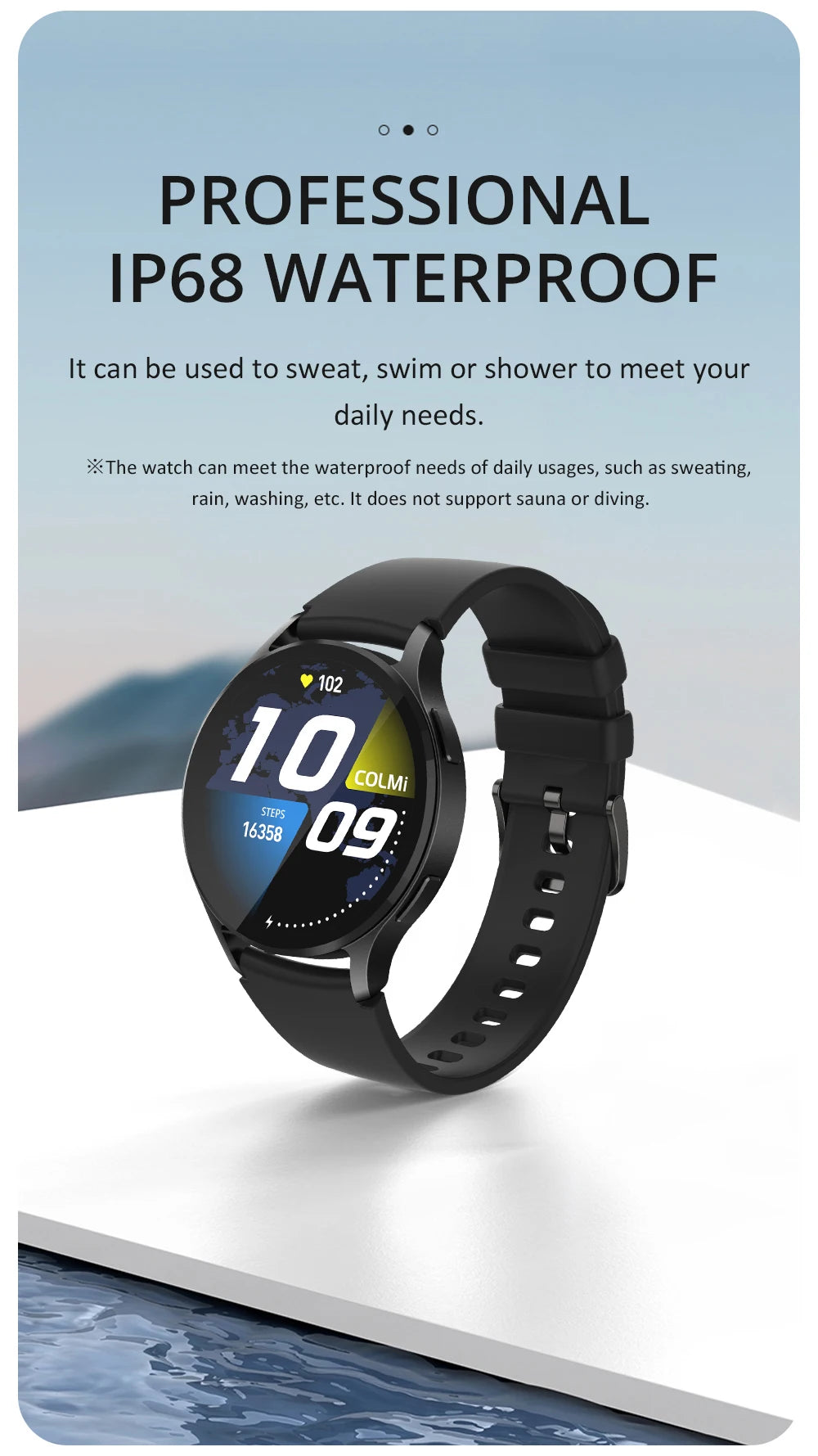 Smartwatch COLMI i28 Ultra AI com tela AMOLED, IA DA-GPT integrada, unissex