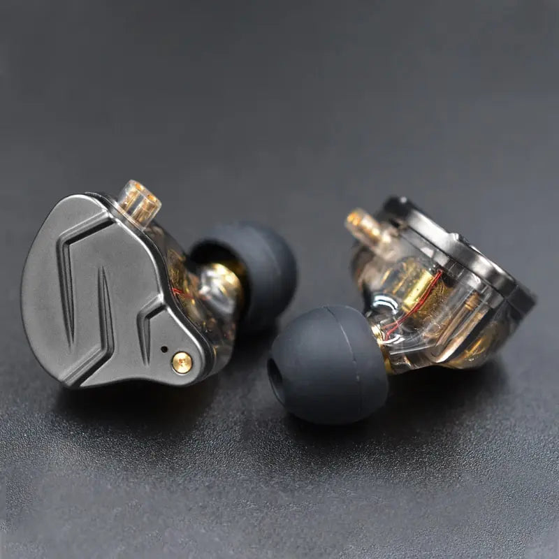 Fones de ouvido KZ ZSN PRO 1BA 1DD com graves de metal HIFI