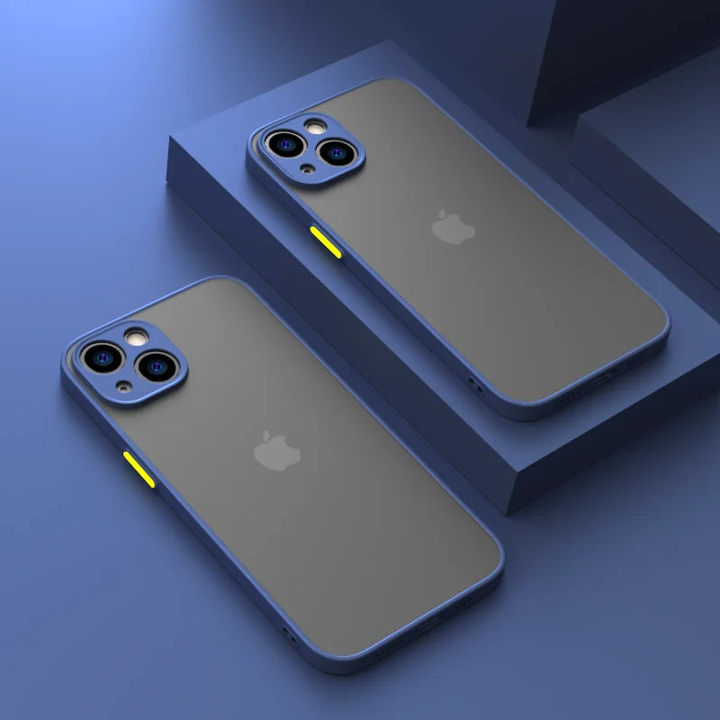 Capa protetora de silicone para iPhone 15, 11, 12, 13 Mini, 14 Pro, XR, XS Max, 7, 8 Plus SE