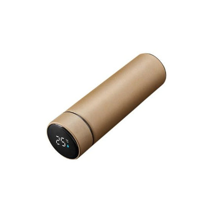 Garrafa térmica de aço inoxidável, sensor digital inteligente de temperatura, bebida quente e fria com LED