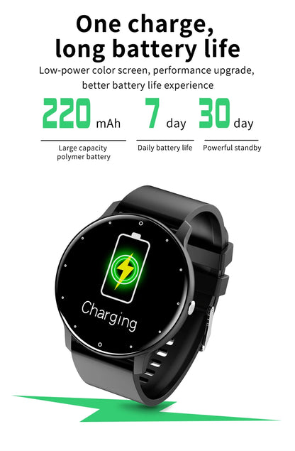 Smartwatch feminino LIGE com tela sensível ao toque e 1,33 polegadas