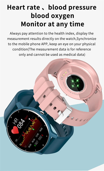 Smartwatch feminino LIGE com tela sensível ao toque e 1,33 polegadas