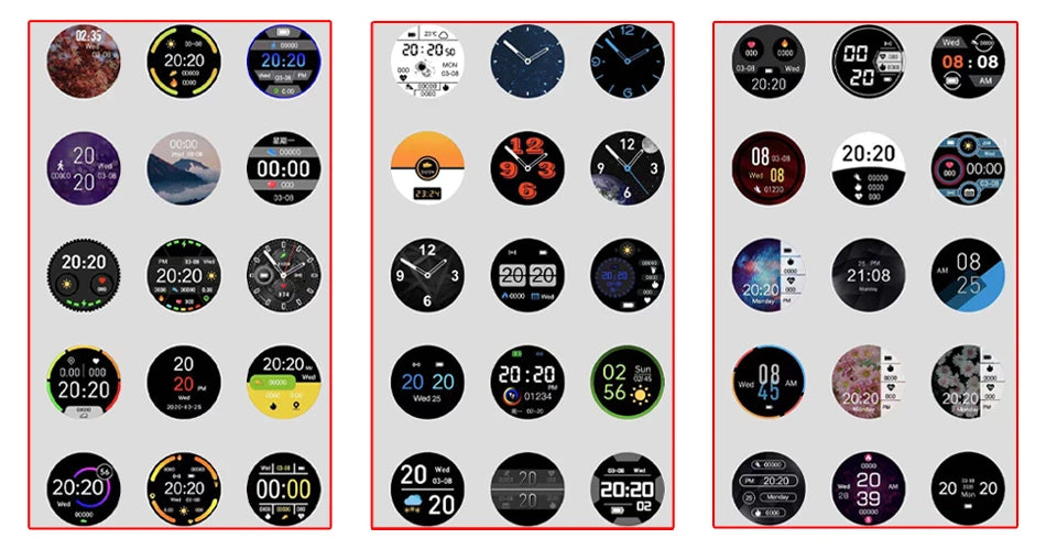 Smartwatch feminino LIGE com tela sensível ao toque e 1,33 polegadas