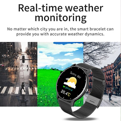 Smartwatch feminino LIGE com tela sensível ao toque e 1,33 polegadas