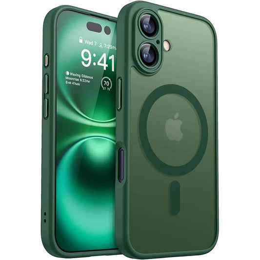 Capa para iPhone 16 15 14 13 Pro Max Plus, capa fosca e translúcida
