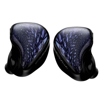 Fones de ouvido Kinera Celest Wyvern pretos com cabo e microfone