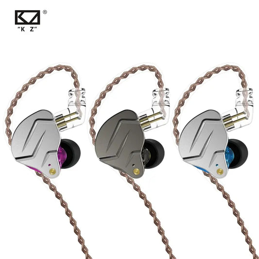 Fones de ouvido KZ ZSN PRO 1BA 1DD com graves de metal HIFI