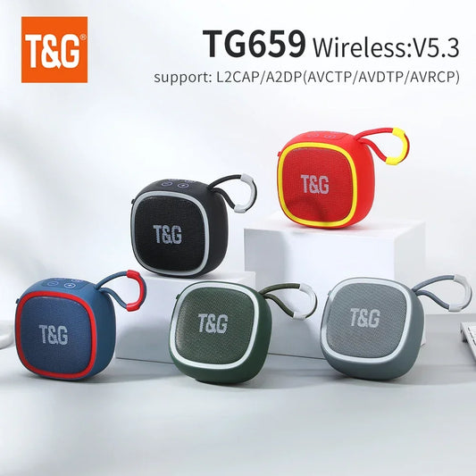 Mini Caixa de Som Bluetooth sem Fio Potente TG659 TWS 5.3