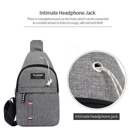 Pochete masculina à prova d'água de grande capacidade