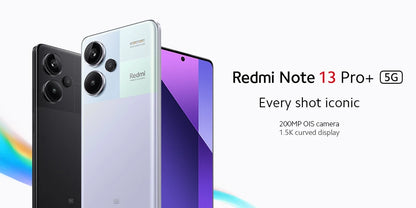 Smartphone Xiaomi Redmi Note 13 Pro Plus 5G,  tela MOLED curva de 6,67", MediaTek Dimensity 7200-Ultra
