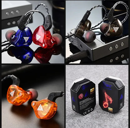 Fones de ouvido QKZ AK6 HiFi com fio de 3,5 mm
