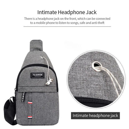 Pochete masculina à prova d'água de grande capacidade