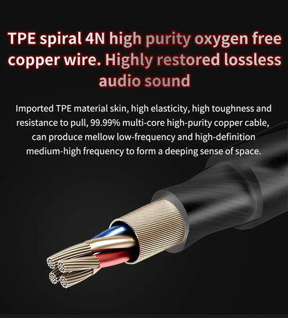 Fones de ouvido QKZ AK6 HiFi com fio de 3,5 mm