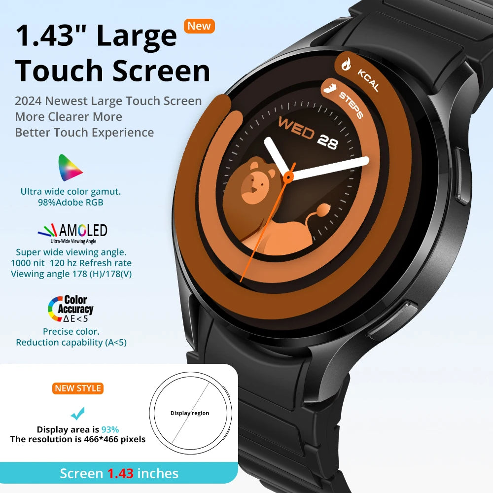 Smartwatch COLMI i28 Ultra AI com tela AMOLED, IA DA-GPT integrada, unissex