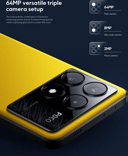 Smartphone POCO X6 Pro 5G IVA Dimensity 8300-Ultra 6.67" Flow AMOLED DotDisplay 64MP NFC