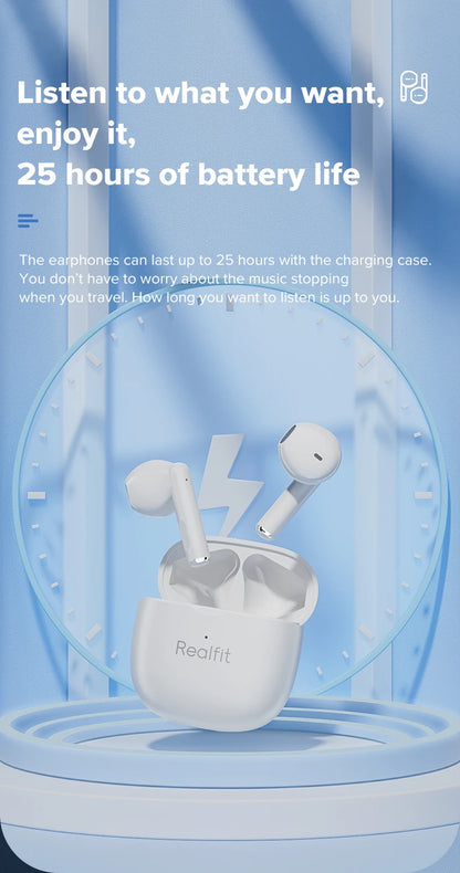 Fone de ouvido Bluetooth Realfit F1