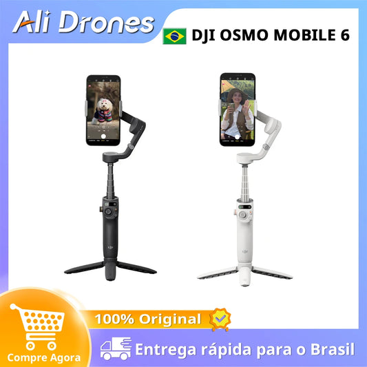 DJI Osmo Mobile 6 OM 6 Gimbal portátil com estabilização de 3 eixos ActiveTrack 5.0