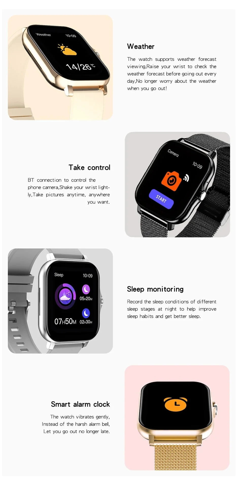 Smartwatch SiMSONLAB 1,44 Polegadas