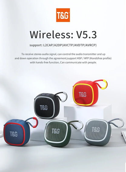 Mini Caixa de Som Bluetooth sem Fio Potente TG659 TWS 5.3