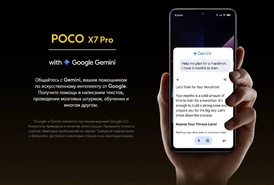 Smartphone POCO X7 Pro 256GB / 512GB Dimensão 8400-Ultra 90W Carga Bateria 6000mAh IP68 NFC 5G