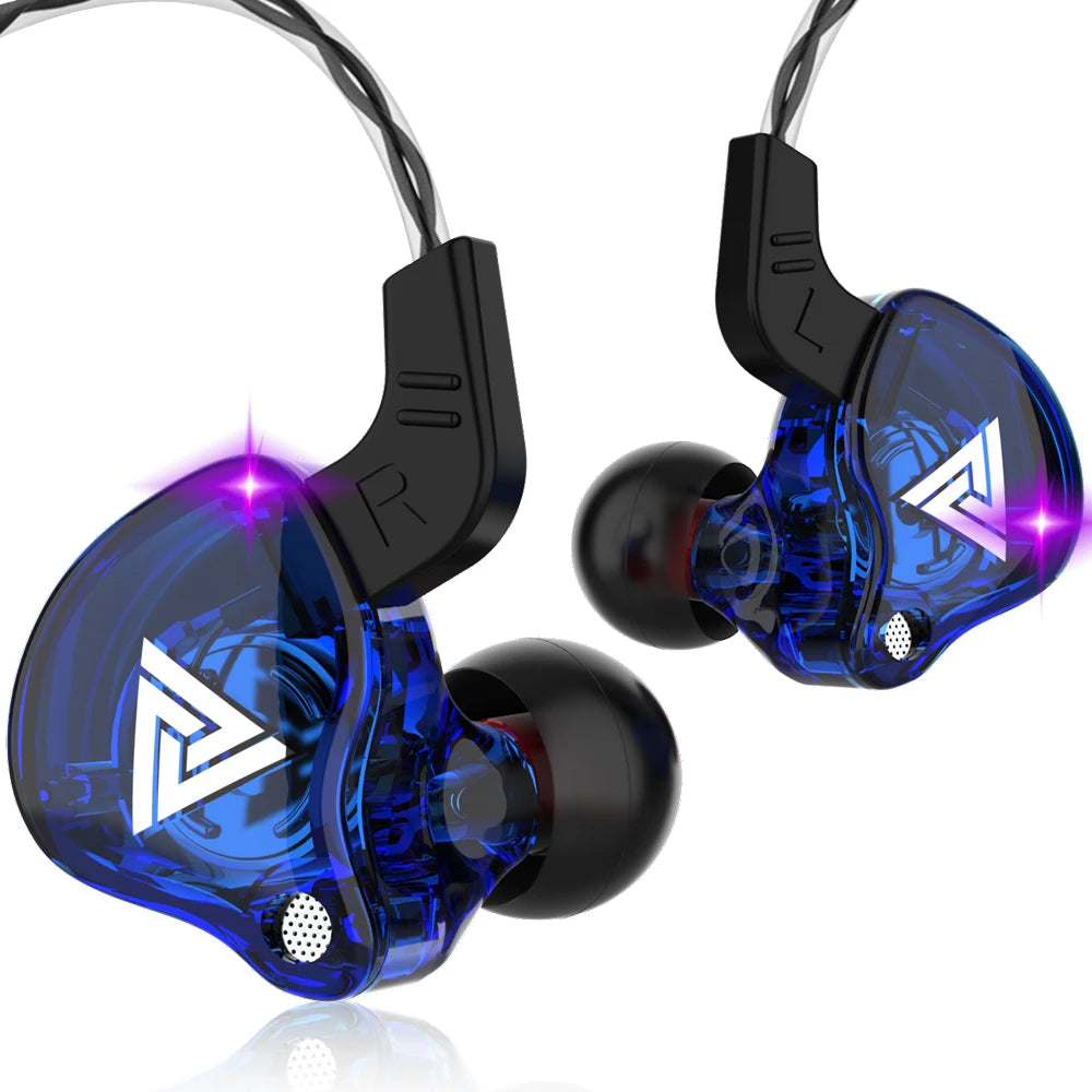 Fones de ouvido QKZ AK6 HiFi com fio de 3,5 mm