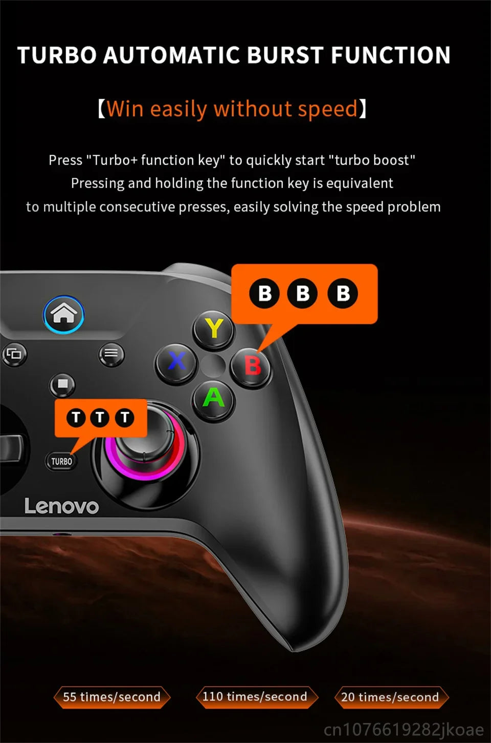 Controle joystick sem fio Bluetooth