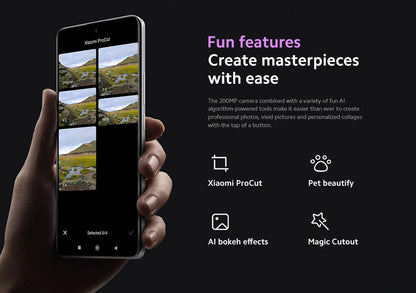 Smartphone Xiaomi Redmi Note 13 Pro Plus 5G,  tela MOLED curva de 6,67", MediaTek Dimensity 7200-Ultra