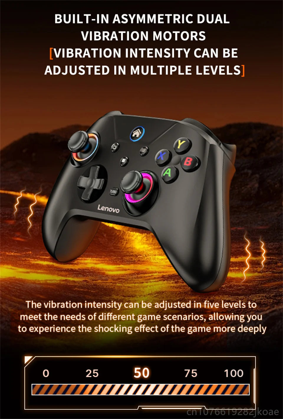 Controle joystick sem fio Bluetooth