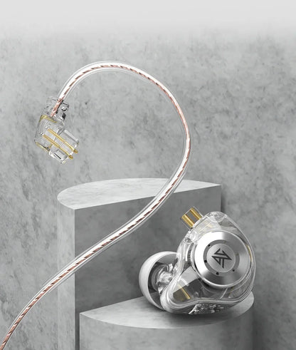 Fones de ouvido KZ EDX PRO Dynamic Drive HIFI Bass  intra-auriculares com cancelamento de ruído